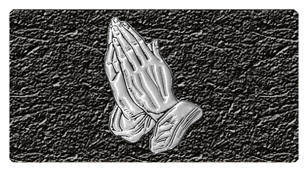 528 DSC700 516 BK SL Praying Hands Black Silver
